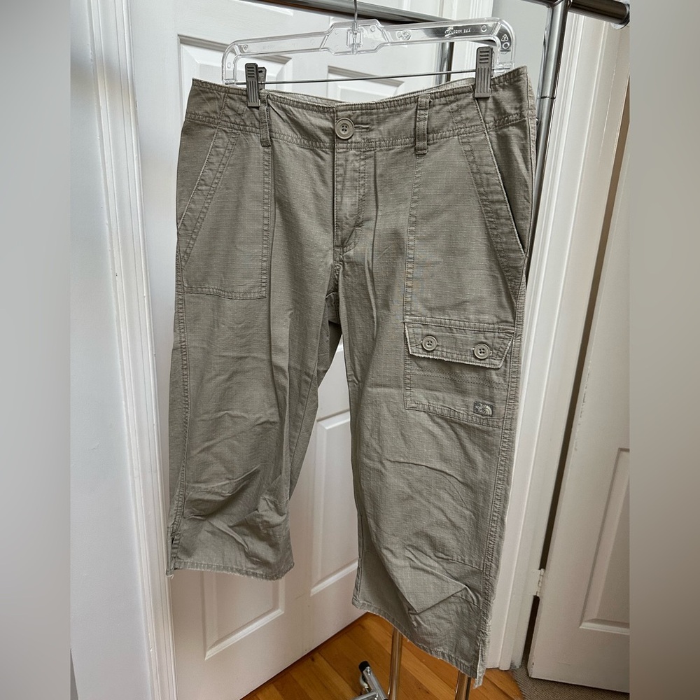 The North Face A5 Hammerland Ripstop Capri Classic Khaki Cargo Style Women's  10